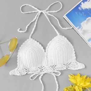 Halter Crochet Bikini Top